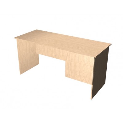 Panel End Desk with built in drawers